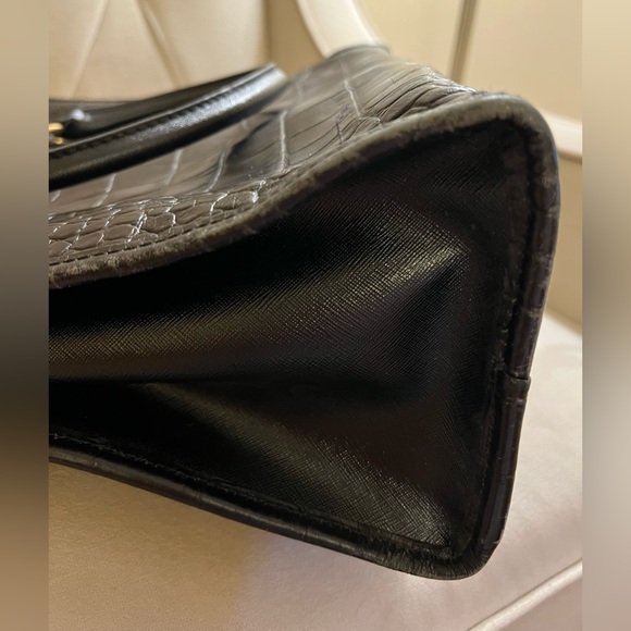 Authentic Michael Kors Hamilton Crocodile and Fur Bag - Picture 11 of 16